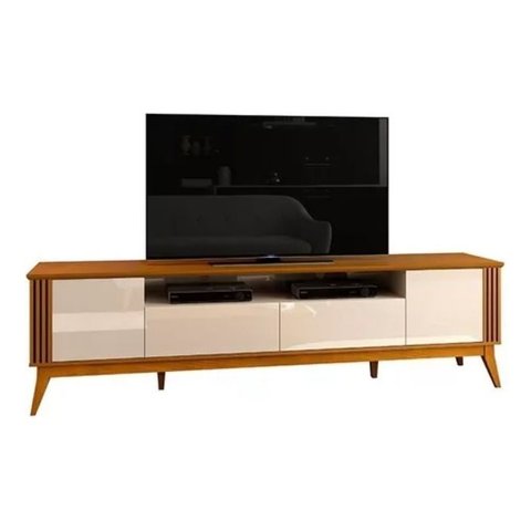 Rack para Tv até 75" 2 Portas 2 Gaveta Morgan 2.20 Edn:cedro/off White
