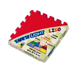 TAPETE LIGHT LISO 30X30 cm - 9 peças - 5 mm