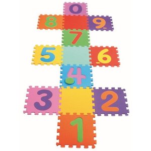TAPETE AMARELINHA 30 x 30 cm - 13 peças - 5 mm