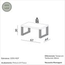 Ver imagem 2 de Mesa de Centro 67cm x 30cm Industrial