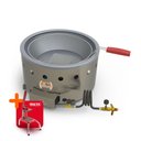 Ver imagem 1 de Tacho Fritador a Gás Alta Pressão 7l Óleo Pr-70g Progás e Cortador de Legumes