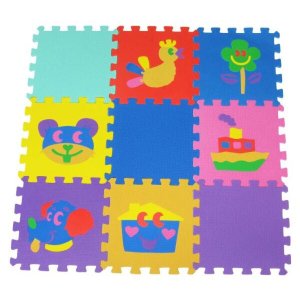 TAPETE DESENHOS DIVERTIDOS 9 peças