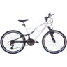 Bicicleta em Aço Suspensão Full Aro 26 Hx1 Impact 18 Marchas - Xnova - Branco - 1