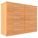 Ver imagem 2 de Cômoda Turin 10 Gavetas Cinamomo - Panorama Móveis