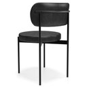 Ver imagem 7 de Kit 06 Cadeiras Estofadas para Sala de Jantar Louvre L02 Couríssimo Preto - Lyam Decor
