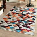 Ver imagem 2 de Tapete para Sala 1,00x1,40m Allegra Conceito 1 Triângulo Jolitex Ternille