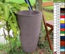 Ver imagem 2 de Kit 2 Vaso Planta 65x40 Oval Moderno Polietileno - MARROM CHOCOLATE 020