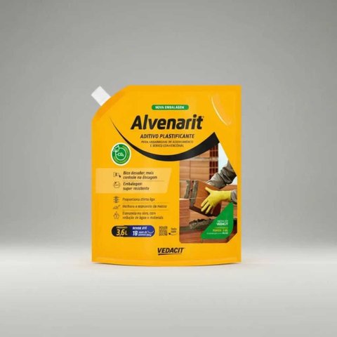 Aditivo Plastificante Argamassa e Reboco Alvenarit 3.6L - Vedacit