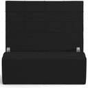 Ver imagem 1 de Kit Cabeceira Cama Box Queen 160cm com Calçadeira Roma W01 Suede Preto - Lyam Lyam Decor