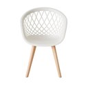 Ver imagem 4 de Kit Mesa Eames Vidro 110cm + 6 Cadeiras Web Wood - Seat&Co