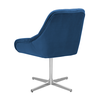 Cadeira Poltrona Decorativa Giratória Capitonê Alice para Sala de Estar Veludo Azul Marinho - 2