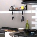 Ver imagem 4 de Prateleira Industrial Decorativa Luna 40cm Para Lavanderia Ou Porta Temperos Condimentos Cozinha