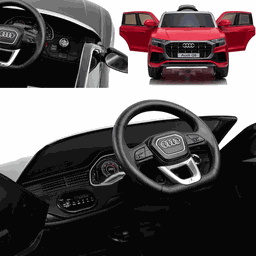 Carro Eletrico Zippy Toys Audi Q8 12V Controle Remoto Vermelho - 3