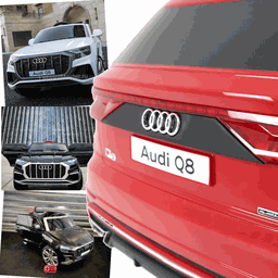 Carro Eletrico Zippy Toys Audi Q8 12V Controle Remoto Vermelho - 4