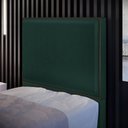 Ver imagem 2 de Cabeceira Cama Box Solteiro Com Tachas 100 cm Vicenza L02 Linho Verde Musgo - Lyam Decor