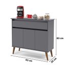 Ver imagem 5 de Aparador Zeus Cinza – Ej Móveis