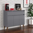 Ver imagem 2 de Aparador Zeus Cinza – Ej Móveis