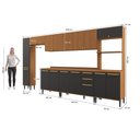 Ver imagem 4 de Armário de Cozinha Completa 400cm Canela/Preto Elara Kappesberg