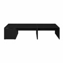 Ver imagem 4 de Espaço de Trabalho Individual 1,4m P/ 5 Pessoas Pé Painel F5 Cor:preto