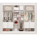 Ver imagem 2 de Guarda Roupa Casal 6 Portas 6 Gavetas da Vinci Plus-branco Móveis D'doro