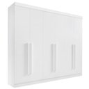 Ver imagem 1 de Guarda Roupa Casal 6 Portas 6 Gavetas da Vinci Plus-branco Móveis D'doro