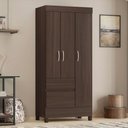 Ver mais imagens de Guarda Roupa Solteiro Wend 3 Portas 2 Gavetas MDP Café Touch Demóbile
