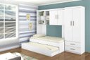 Ver imagem 1 de Quarto Modulado Infantil 4 Peças Clara Branco