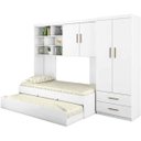 Ver imagem 3 de Quarto Modulado Infantil 4 Peças Clara Branco