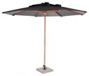 Ver imagem 1 de Ombrelone Leblon Preto em Madeira 2,90 Mt (larg) Base 49x49 Cm Central com Tecido Bagun - 44298