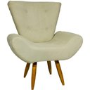 Ver imagem 1 de Poltrona Decorativa para Sala Recepção Manicure Consultório Escritório Emilia Suede