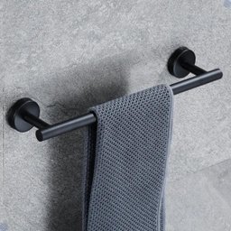 Kit Acessórios para Banheiro Aço Inox Acabamento Redondo Preto Fosco Black 4 Peças - 7