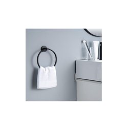 Kit Acessórios para Banheiro Aço Inox Acabamento Redondo Preto Fosco Black 4 Peças - 4