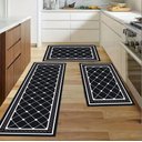 Ver imagem 1 de Jogo Tapete de Cozinha 3 Peças Antiderrapante Picasso Elegante Sultan 100% Poliéster