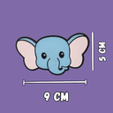 Ver imagem 7 de Puxador Infantil Elefante Azul e Rosa para Gavetas e Armários, Decoração Quarto Infantil