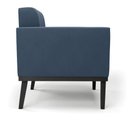 Ver imagem 4 de Sofá Namoradeira 2 Lugares Base de Madeira Preto Elisa Suede Azul Marinho D03 - D'Rossi