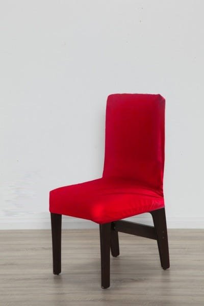 Capa Rita para Cadeira Re9casa 02 Unidades Malha - Cor Vermelho - 1