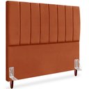 Ver imagem 1 de Cabeceira Queen 160cm Arlla Suede Terracota Rm Terracota
