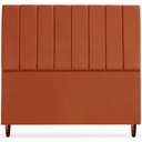 Ver imagem 3 de Cabeceira Queen 160cm Arlla Suede Terracota Rm Terracota