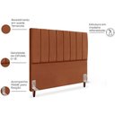 Ver imagem 5 de Cabeceira Queen 160cm Arlla Suede Terracota Rm Terracota