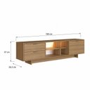 Ver imagem 3 de Rack para TV até 65 Polegadas com LED 180cm Aurora Mel Yescasa