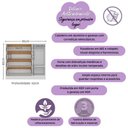 Ver imagem 3 de Berço 3 em 1 para Colchão 130x60cm com Cômoda 1 Porta 4 Gavetas Brisa Multimóveis Mp4739 Branco
