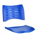Ver imagem 1 de Assento e Encosto Cadeira Plástica - Azul