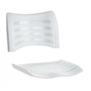 Assento e Encosto Cadeira Plástica - Branco