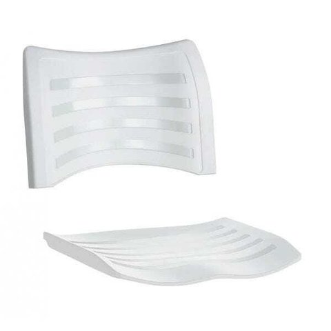 Assento e Encosto Cadeira Plástica - Branco