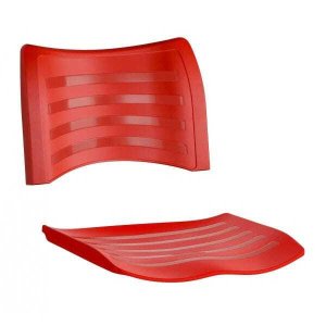 Assento e Encosto Cadeira Plástica - Vermelho