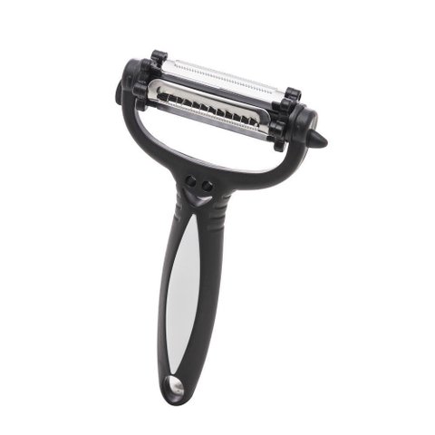 Descascador de Legumes Lyor Preto de Aço Inox 15cm