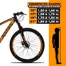Bicicleta Aro 29 Dropp Z3 Câmbio TX-800 24 Vel Freio a Disco - Preto+Laranja - 21 - 4