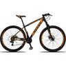 Bicicleta Aro 29 Dropp Z3 Câmbio TX-800 24 Vel Freio a Disco - Preto+Laranja - 21 - 1