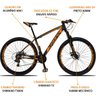 Bicicleta Aro 29 Dropp Z3 Câmbio TX-800 24 Vel Freio a Disco - Preto+Laranja - 21 - 3
