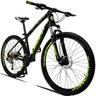Bicicleta Aro 29 Dropp TX 27V Shimano Freio Hidráulico Trava - Preto+Amarelo - 17 - 2